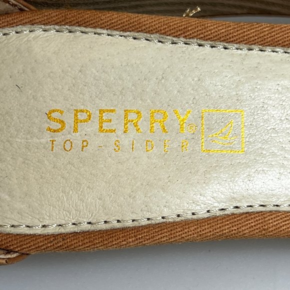 Like New SPERRY Lynnbrook Leather Animal Print Ankle Strap Sandals Size … - Picture 6 of 8